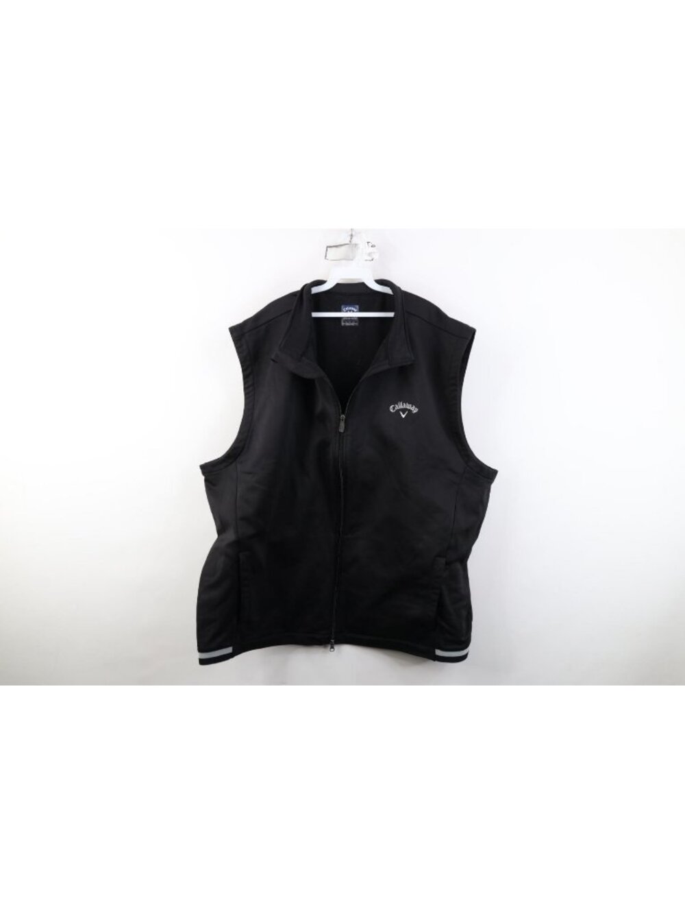 Callaway Golf Mens 4XL Weather Series Fleece Lined Golfing Zip Vest Jacket Black